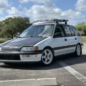 1991 HONDA CIVIC WAGON with GSR SWAP + ALOT OF RARE PARTS. B16 LSD TRANS