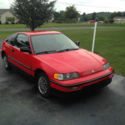 1991 Honda CRX DX with HF engine and transmission, 60 mpg