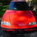 1991 Honda CRX, HF Model, Red
