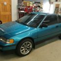 1991 Honda CRX SI teal mint like new mostly stock 2 owner no rust excellent car