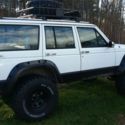 1991 jeep cherokee 4x4 4.5 inch suspension lift new wheels and tires