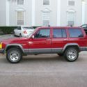 1991 Jeep Cherokee Laredo, 4 dr, red