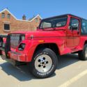 1991 JEEP WRANGLER RENEGADE RED 4X4
