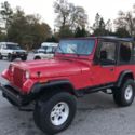 1991 JEEP WRANGLER SOFT TOP  5 SPEED RUST FREE LIFTED