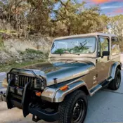 1991 Jeep Wrangler YJ SAHARA Khaki Metallic 4WD, AC, HEAT, HARDTOP