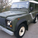 1991 Land Rover Defender 90 2 Owners Green Car