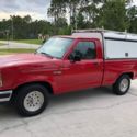 1991 Manual stick shift Ford Ranger XLT with 3 lock door shell camper 5 speed OD