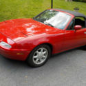1991 MAZDA MIATA MX-5 LO MILES I OWNER NO REPAIRS GARAGE KEPT RED CONVERT.