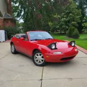 1991 Mazda Mx-5 Miata Convertible Red