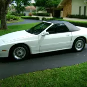 1991 Mazda RX7 Conv. - 17000 orig. mi - White / Black - 5 spd. - 100% original