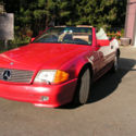 1991 MERCEDES BENZ 500SL RED ROADSTER CONVERTIBLE