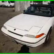1991 Mercury Capri Convertible 1.6 L 4 Cylinder NO RESERVE