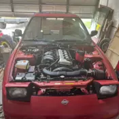 1991 Nissan 240SX Hatchback Red BASE