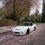 1991 Nissan 240SX Hatchback White basic
