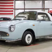 1991 Nissan Figaro 83748 Miles Pale Aqua Convertible 987cc Turbo I4