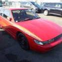 1991 Nissan Silvia Coupe Red Aero Skirts JDM RHD S13 240sx HIGH AUCTION GRADE
