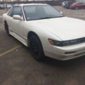 1991 Nissan Silvia JDM 240sx Coupe S13 White SR20 5 Speed Aero Skirts Bricks SR
