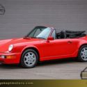 1991 Porsche 911 Cabriolet Red Convertible 3.6L H6 82154 Miles