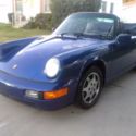 1991 PORSCHE 911 CARRERA 2 CABRIOLET, ONLY 47K ORIGINAL MILES, RARE COLBALT BLUE