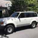 1991 Toyota Land Cruiser SUV White 4WD Automatic FJ80
