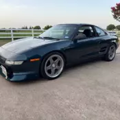 1991 Toyota MR2 Hardtop with 2GR swap. Aquamarine in color