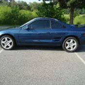 1991 Toyota MR2 Turbo 2.0 Slicktop Nautical Blue 5spd