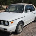 1991 White convertible VW cabriolet - California and AZ car for fixer upper