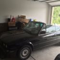 1992 Black BMW 325iC Convertible w/ manuals, floor jack and stands