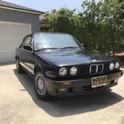 1992 BMW 325i Convertible Black IC AUTOMATIC