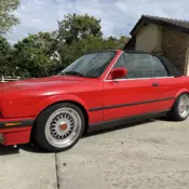 1992 BMW 325i Convertible Red IC