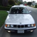 1992 BMW 525i  (e34) 5 Speed Manual Transmission - Silver, With Black Interior.