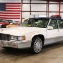1992 Cadillac DeVille  103844 Miles Cotillion White and Navy Blue Sedan 4.9L V8