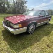 1992 Cadillac DeVille Red