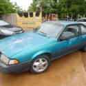 1992 CHEVROLET CAVALIER VL COUPE 276281 Miles BRIGHT AQUA METALLIC CAR  3-SPEED