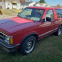 1992 Chevrolet S10 Blazer SUV Red RWD Automatic S10