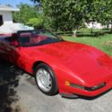 1992 corvette convert. under 13k orig miles, w/ hardtop, red/red, clean carfax