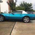 1992 Corvette convertible,  New Top, Blue exterior with white trim interior
