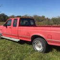 1992 Ford F-150 Extended Cab 4.9L XLT In-Line 6 Cylinder Engine Red