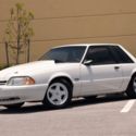 1992 FORD MUSTANG 5.0 LX 5SPD WHITE/RED NOTCHBACK RARE