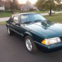 1992 FORD MUSTANG LX 5.0 COUPE / NOTCHBACK ORIGINAL 42,000 MILES EMERALD GREEN