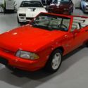 1992 Ford Mustang LX 5.0 Summer Edition 29,888 Miles Vibrant Red Convertible V8