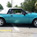 1992 Ford Mustang LX Convertible Calypso Green with White Top