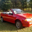 1992 Geo Metro Convertible, Red, automatic, No reserve!!!!!!!