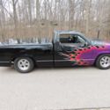1992 GMC SHORT BED TRUCK BLACK BEAUTY CHOPPED LOWERED FLAMES A REAL SHOW TRUCK*