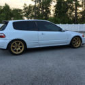 1992 Honda Civic CX Hatchback White CLEAN