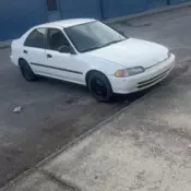 1992 Honda Civic Sedan White LX