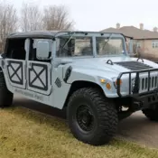 1992 HUMVEE H-1 Hummer, Military version, government rebuilt in 2002, 7900 miles