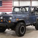 1992 Jeep Wrangler  32097 Miles Steel Blue Jeep 4.0L I6 Automatic