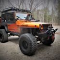 1992 Jeep Wrangler -- Radiance Candy Orange Glow-- V8 SBC --Custom- offroad-
