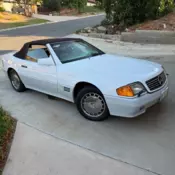 1992 Mercedes-Benz 300SL Convertible White SL